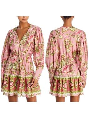 Farm Rio Aura Pink Mini Dress Sz M